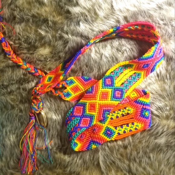 Accessories - Handmade Hippie glam belt 90s vintage